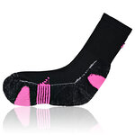 Bambus Sport-Socken Feature-Zonen schwarz-neon-pink - 6