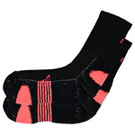 Bambus Sport-Socken Feature-Zonen schwarz-neon-orange - 9