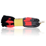 Bambus Sport-Socken Feature-Zonen schwarz-neon-orange - 4