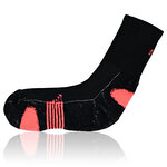 Bambus Sport-Socken Feature-Zonen schwarz-neon-orange - 6
