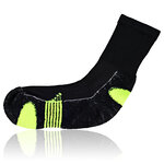 Bambus Sport-Socken Feature-Zonen schwarz-neon-grün - 4