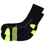 Bambus Sport-Socken Feature-Zonen schwarz-neon-grün - 7