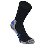 Bambus Sport-Socken Feature-Zonen schwarz-neon-blau - 8