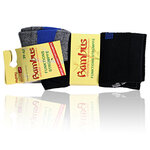 Bambus Sport-Socken Feature-Zonen schwarz-neon-blau - 2