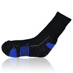 Bambus Sport-Socken Feature-Zonen schwarz-neon-blau - 6