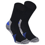 Bambus Sport-Socken Feature-Zonen schwarz-neon-blau - 1
