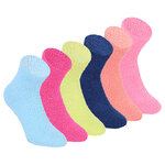 Damen-Kuschelsocken uni-bunt ABS-Noppen - 1