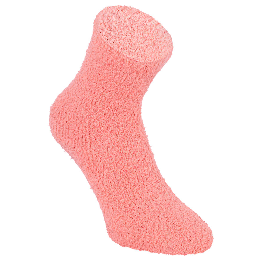 Damen-Kuschelsocken uni-bunt ABS-Noppen - 24