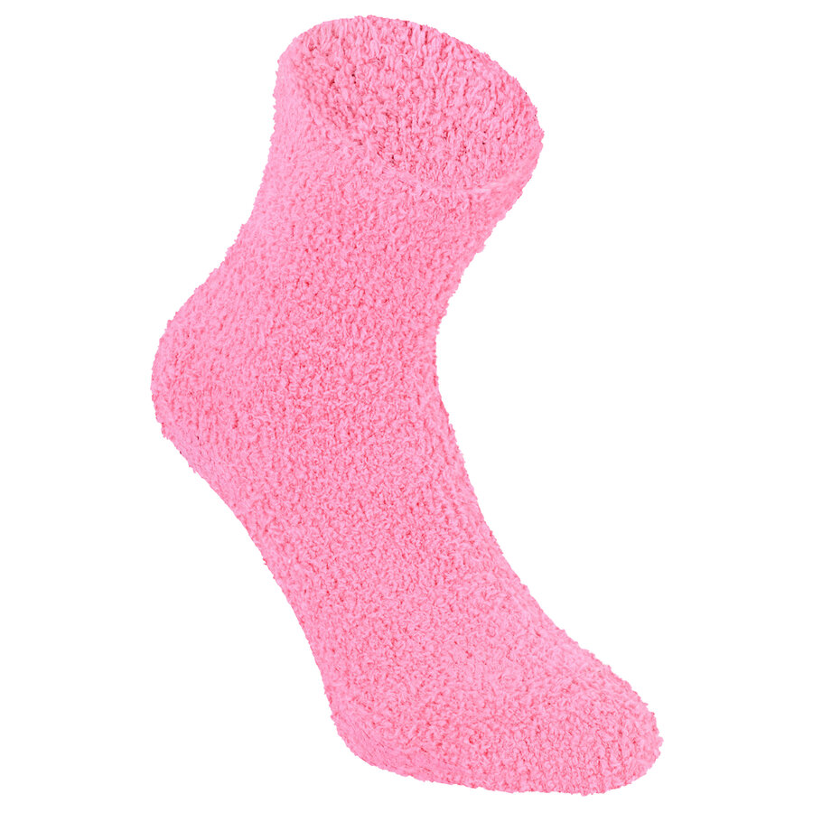 Damen-Kuschelsocken uni-bunt ABS-Noppen - 15