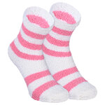 Damen-Kuschelsocken uni-ringel-bunt - 25