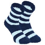 Damen-Kuschelsocken uni-ringel-bunt - 24