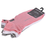 Sneakersocken ohne Gummidruck Camano pink grau weiß mix - 10