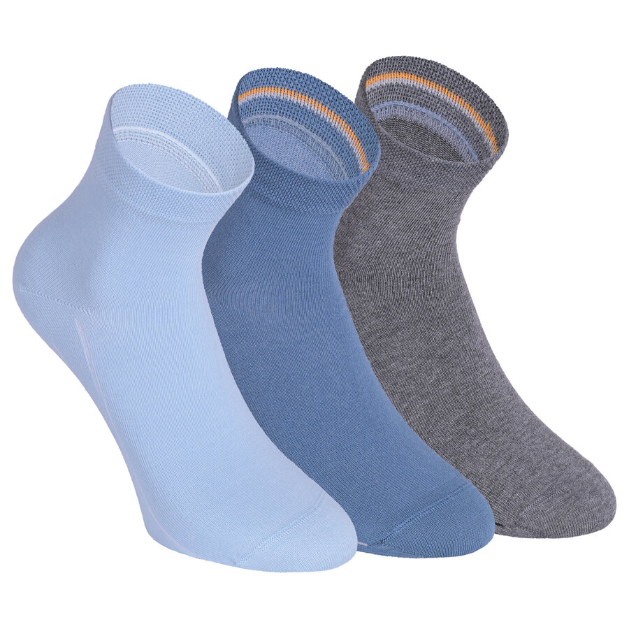 Kurzsocken ohne Gummidruck Camano angel falls blau grau mix