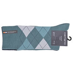 Herrensocken Argyle Karo Muster ohne Gummidruck Camano north atlantic grün-blau - 3