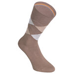 Herrensocken Argyle Karo Muster ohne Gummidruck Camano cuban sand braun-beige - 4