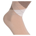 Herrensocken Argyle Karo Muster ohne Gummidruck Camano cuban sand braun-beige - 11