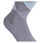 Herrensocken Argyle Karo Muster ohne Gummidruck Camano skyrocket grau-mix - 4