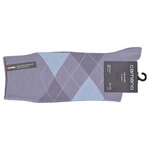 Herrensocken Argyle Karo Muster ohne Gummidruck Camano skyrocket grau-mix - 2