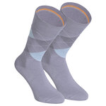 Herrensocken Argyle Karo Muster ohne Gummidruck Camano skyrocket grau-mix - 11