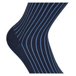 Herrensocken gestreift ohne Gummidruck Camano shadow stripes dark-saphire dunkelblau - 5