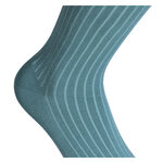Herrensocken gestreift ohne Gummidruck Camano shadow stripes north atlantic grün-blau - 11