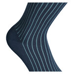 Herrensocken gestreift ohne Gummidruck Camano shadow stripes north atlantic grün-blau - 5