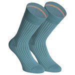 Herrensocken gestreift ohne Gummidruck Camano shadow stripes north atlantic grün-blau - 13