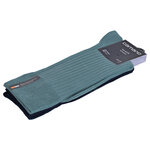 Herrensocken gestreift ohne Gummidruck Camano shadow stripes north atlantic grün-blau - 14