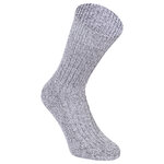 Dicke Norweger Wollsocken hellgrau-melange - 4