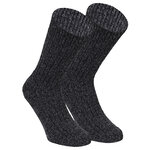 Dicke Woll-Norwegersocken anthrazit-melange - 1