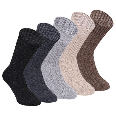 Herren Alpaka-Wolle-Socken mix