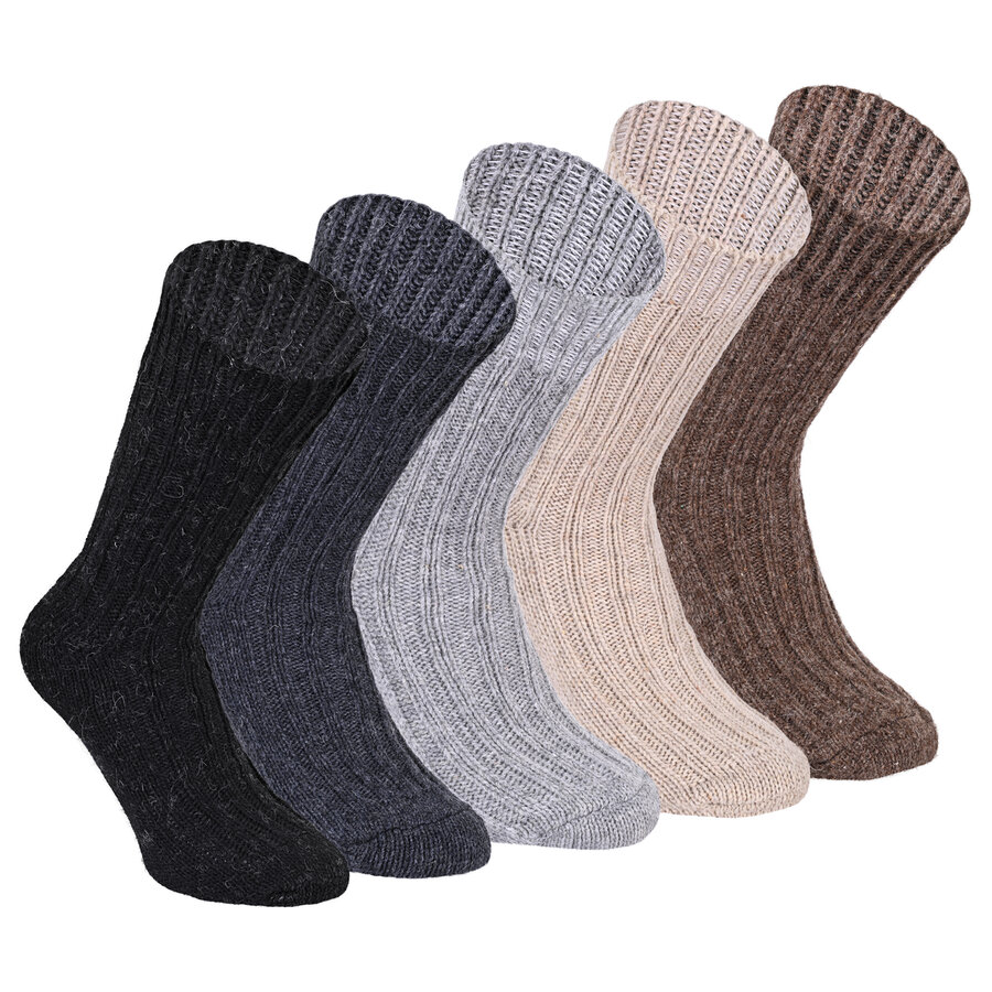 Herren Alpaka-Wolle-Socken mix