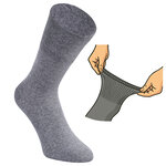 Herren Diabetikersocken ohne Gummidruck 97% Baumwolle grau-melange - 11