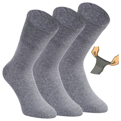 Herren Diabetikersocken ohne Gummidruck 97% Baumwolle