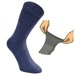 Herren Diabetikersocken ohne Gummidruck 97% Baumwolle jeansblau-melange - 7