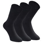 Herren Diabetikersocken ohne Gummidruck 97% Baumwolle schwarz - 11