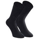 Herren Diabetikersocken ohne Gummidruck 97% Baumwolle schwarz - 9