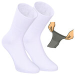 Damen Diabetikersocken ohne Gummidruck 97% Baumwolle weiß - 9