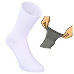 Damen Diabetikersocken ohne Gummidruck 97% Baumwolle weiß - 6