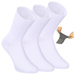 Damen Diabetikersocken ohne Gummidruck 97% Baumwolle weiß - 1