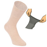 Damen Diabetikersocken ohne Gummidruck 97% Baumwolle beige - 6