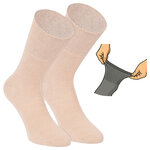Damen Diabetikersocken ohne Gummidruck 97% Baumwolle beige - 9