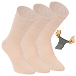Damen Diabetikersocken ohne Gummidruck 97% Baumwolle beige - 1