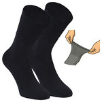Damen Diabetikersocken ohne Gummidruck 97% Baumwolle schwarz - 9