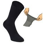 Damen Diabetikersocken ohne Gummidruck 97% Baumwolle schwarz - 6