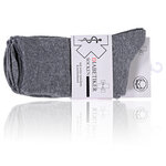 Damen Diabetikersocken ohne Gummidruck 97% Baumwolle grau-melange - 2