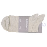 Damen Rollrand-Socken Baumwolle Camano beige-melange - 2