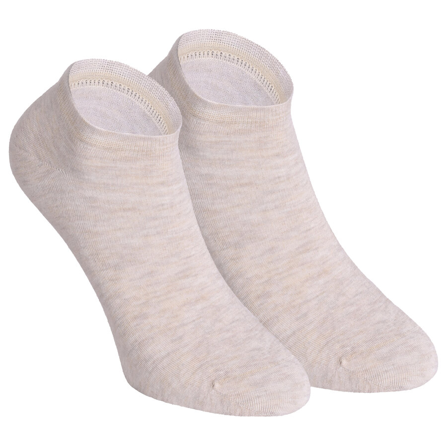 Damen Sneakersocken seidenweich Camano silky touch natural beige melange