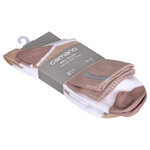 Damensocken seidenweich mit Glitzerfäden camano Silky natural braun-style - 4