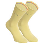 Herrensocken ohne Gummidruck Camano CA-Soft lemon grass gelb - 1